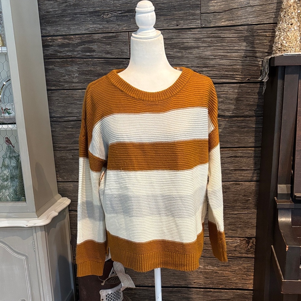 Staccato Knit Striped Sweater
